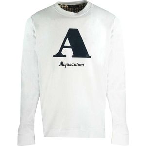 Aquascutum Heren Logo Sweatshirt (Wit)