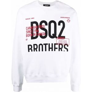 Dsquared2 DSQ2 Brothers Sweatshirt Wit