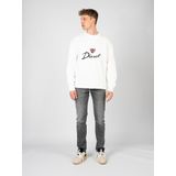 Diesel - Sweatvest - Wit - Elegante Ronde Hals