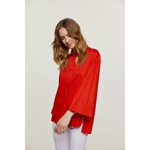 Blouse - Rood - Wijde Mouwen
