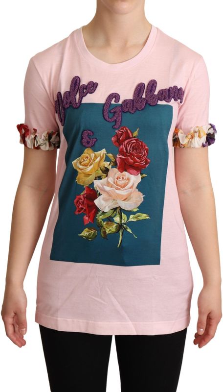 Dolce & Gabbana - T-shirt - Roze - Katoen