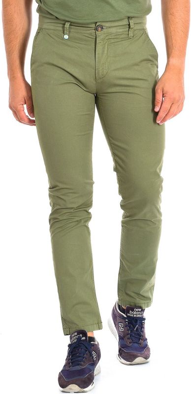 La Martina - Chino Broeken - Groen - Recht Gesneden Lange Broek