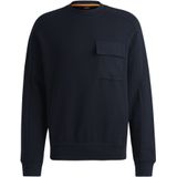 Hugo Boss - Blauwe Sweater - Met Logoborduring