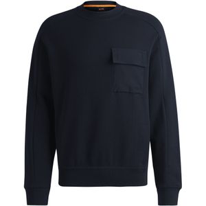 Hugo Boss - Blauwe Sweater - Met Logoborduring