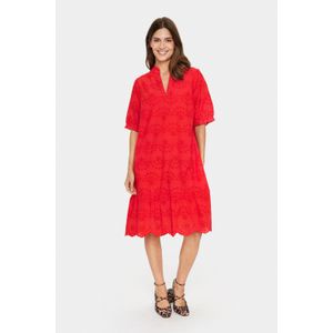 SAINT TROPEZ - GeleksaSZ - Jurk - Neonrood