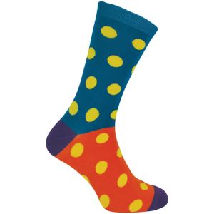 Mr Heron bamboesokken met nieuw patroon voor heren - Vlekken (Groenblauw)