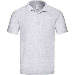 Fruit of the Loom Heren Original Pique Heather Poloshirt (Heide Grijs)