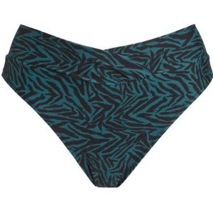 BEACHWAVE Bikinibroekje Groen/zwart - Maat 2XL