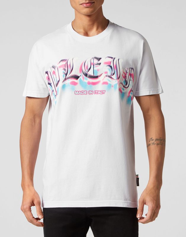 T-Shirt Ronde Hals Gothic Plein