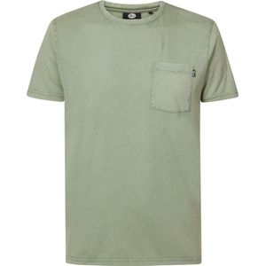 Petrol Industries - Heren Vintage Pocket T-Shirt - Groen