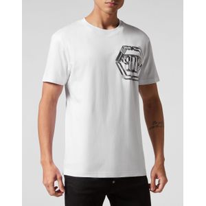 Philipp Plein - T-shirt - Wit - Ronde Hals - Katoen