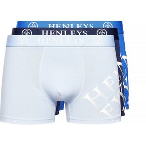 Henleys Heren Tringles Boxershorts (Set van 3) (Veelkleurig)