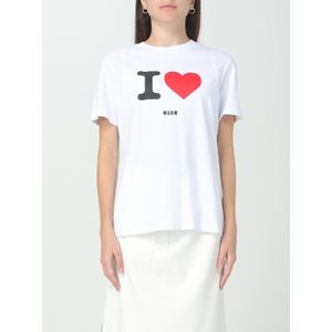 Msgm - T-shirt - Wit - Dames - Grafische Print