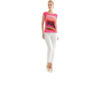 Conquista - Top - Effen Kleur - Met Print