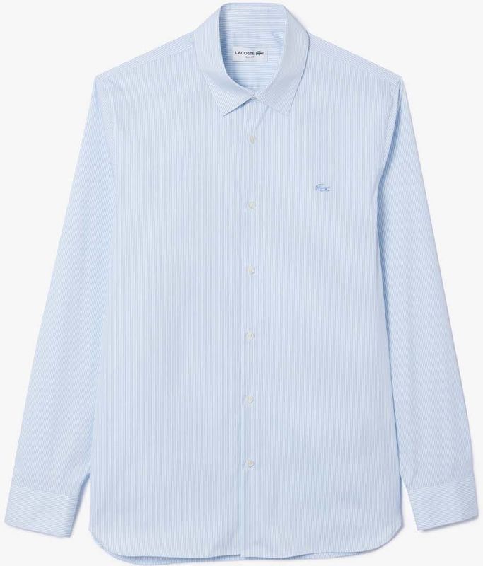 Lacoste, Heren, Overhemden, Blauw, Maat: M Katoen,