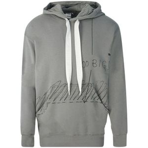 Puma X Michael Lau Te Grote Grafische Grijze Hoodie - Maat S