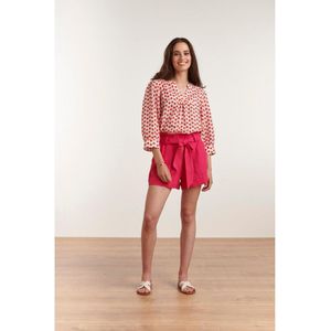 Casual Short In Knal Roze Kleur - Maat XS