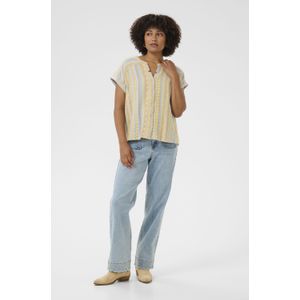 Blouse - Gemengde Kleuren - Blouseshirt - Katoen - Knoopsluiting