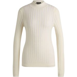 Boss Dames/Dames Fatirami Stripe Sweater Top (Wit)