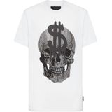 Philipp Plein, Heren, Tops, Wit, Maat: L Katoen,