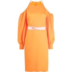 Stella McCartney - Off-Shoulder Jurk - Oranje - Viscose