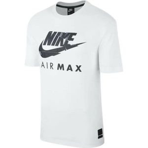 Nike Air Max Graphic Print Heren T-shirt Wit - Maat L