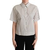 Dolce & Gabbana - Poloshirt - Zwart/Wit - Korte Mouwen - Dotted Design