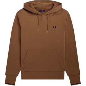 Fred Perry - M2643 P96 - Hoodie - Donker Karamel - Slim Fit