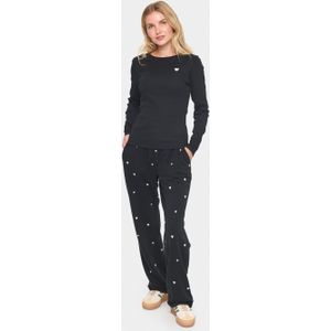 Blouse met lange mouwen Fitted black