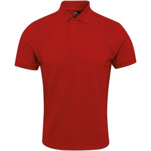Premier Heren Coolchecker Plus Pique Polo Met CoolPlus (Rood)
