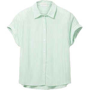 Tom Tailor - Blouse - Dames - Korte Mouwen - Licht Gerimpeld Rugpand