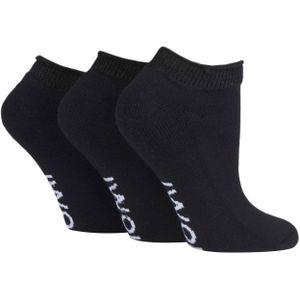 IOMI - Gewatteerde Diabetische Trainersokken - Zwart - 3 Paar