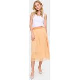Saint Tropez - Coral SZ - Midi-rok - Beige - A-lijn