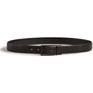 Accessoires Ted Baker Checkinn House Ruit Leren Riem in Zwart