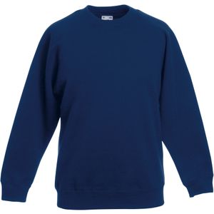 Fruit of the Loom - Kinder Trui - Marine - 2 Stuks - Met Raglan Mouwen