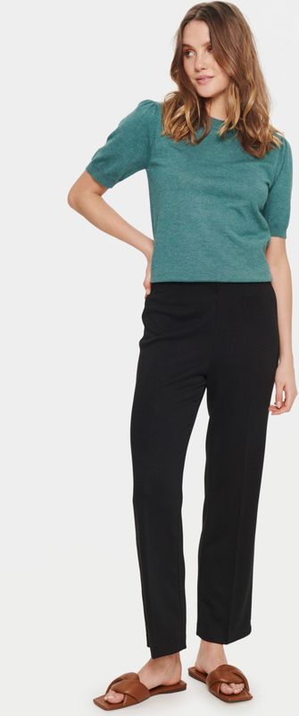 Saint Tropez, Dames, Broeken, Zwart, Maat: M Viscose,