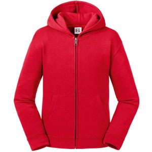 Russell Kinderen/kinderen Authentieke Zip Hooded Sweatshirt (Klassiek rood)