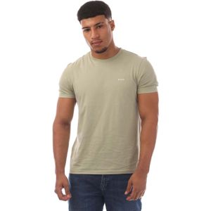 Hugo Heren Dero222 Logo T-Shirt (Groen)
