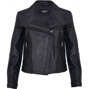 Klassiek Leren Bikerjack - Morpeth - Dames