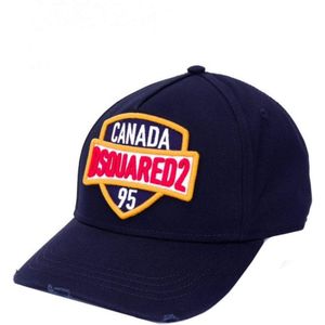 Dsquared2 Embroidered Canada 95 Shield Logo Navy Cap