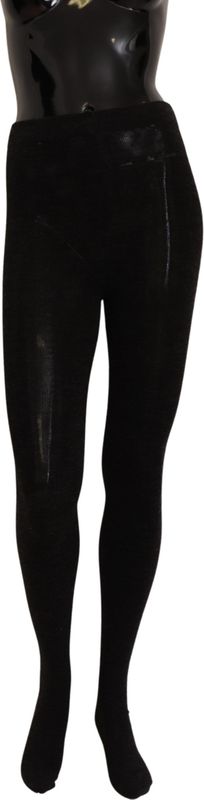 Dolce & Gabbana Zwarte wollen stretch panty kousen voor dames