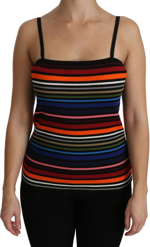 Dolce & Gabbana, Dames, Tops, Veelkleurig, Maat: 3XS Katoen,