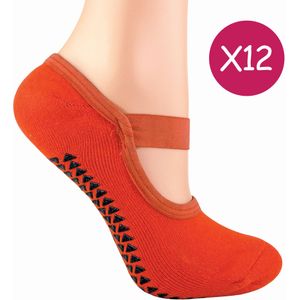 12 Paar Dames Antislip Ademende Yogasokken