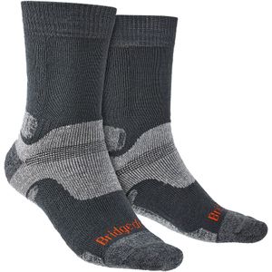 Bridgedale - Heren Wandelsokken Midzware Merinowol - Grijsmetaal