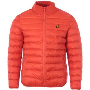 Lyle & Scott Opvouwbaar Pufferjack Voor Heren, Oranje - Maat S