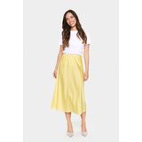 Rok - Midi Lengte - Regular Fit - Geel
