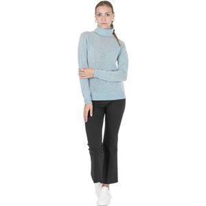 Crown Of Edinburgh Cashmere Coltrui Voor Dames Coe 0021 Acqua - Maat 40