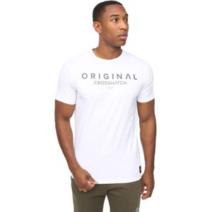 Crosshatch Mannen Jamals T-Shirt (Wit)