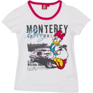 Mädchen-Daisy-Rundhals-Kurzarm-T-Shirt WD26120 - Maat 12J / 152cm