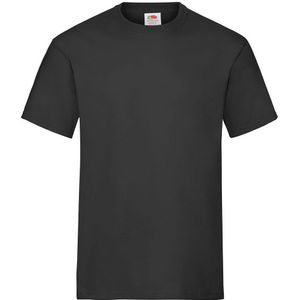 Fruit of the Loom Unisex Adult Zwaar Katoenen T-Shirt (Zwart)